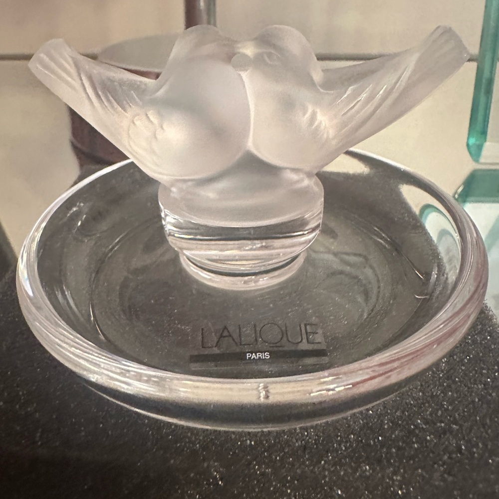 Lalique Love Bird Ring Bowl Dish
